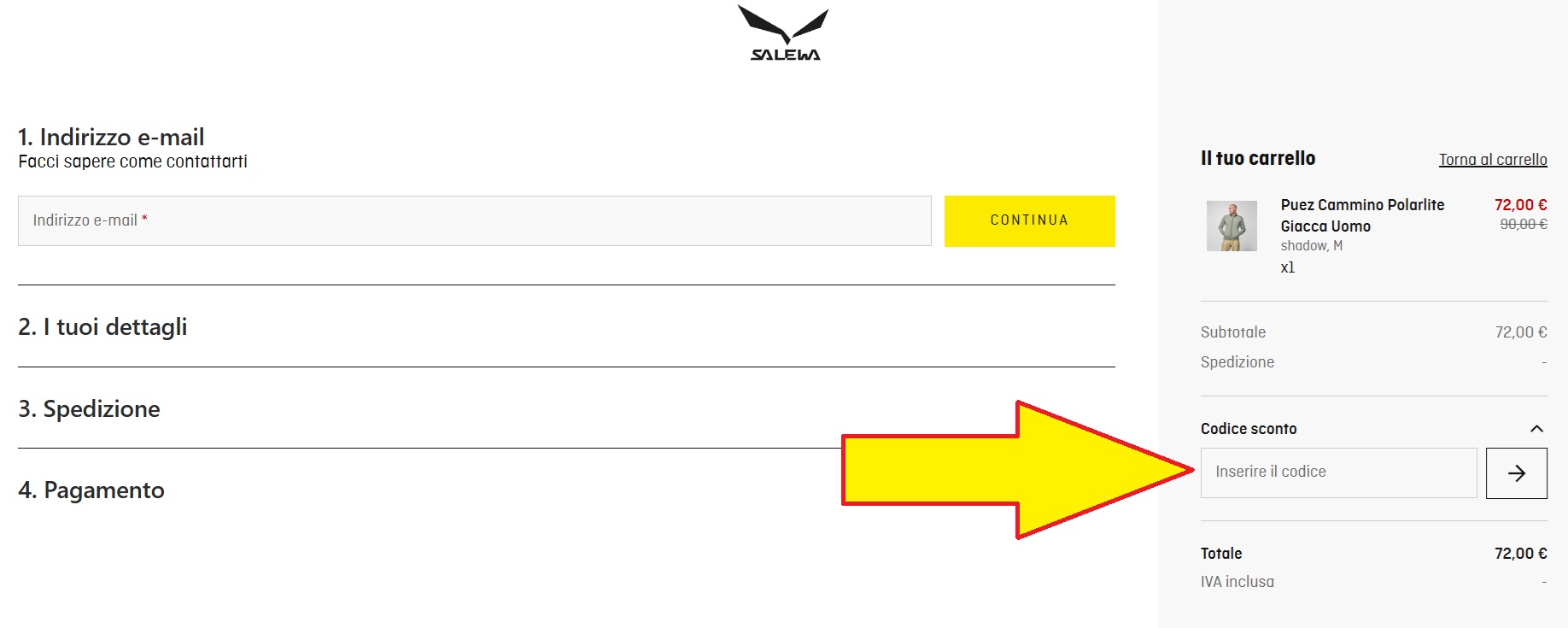 codice sconto salewa